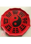 紅色淺底八卦盤(...