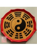 原木色淺底八卦盤...