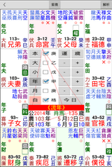 紫微行運(四化加空格)