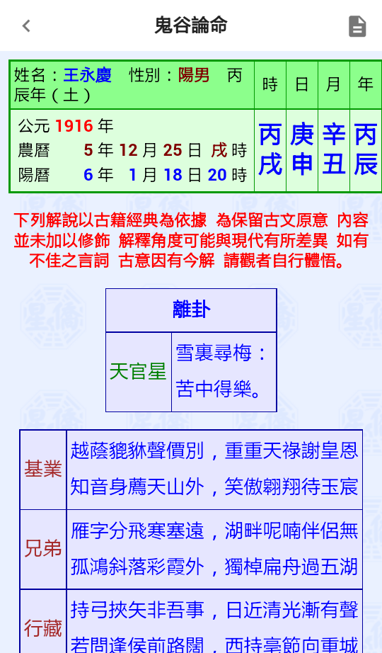 NCC-M97 鬼谷论命